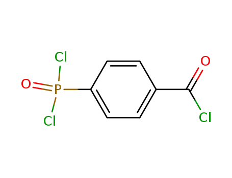 Molecular Structure of 40578-28-7 (Benzoyl chloride, 4-(dichlorophosphinyl)-)