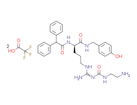 (R)-Nω-(2-aminoethyl)aminocarbonyl-Nα-diphenylacetyl-(4-hydroxybenzyl)argininamide bis(hydrotrifluoroacetate)