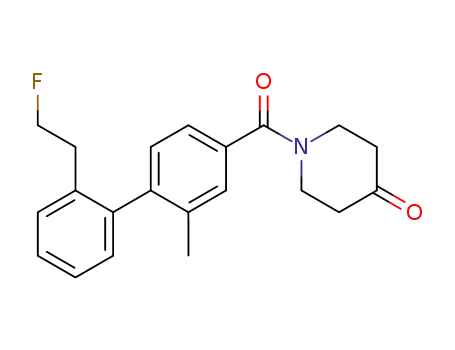 1-[2′-(2-fluoroethyl)-2-methylbiphenyl-4-carbonyl]-piperidin-4-one