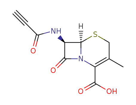 (6R,7R)-3-methyl-8-oxo-7-(propiolamido)-5-thia-1-azaicyclo[4.2.0]oct-2-ene-2-carboxylic acid