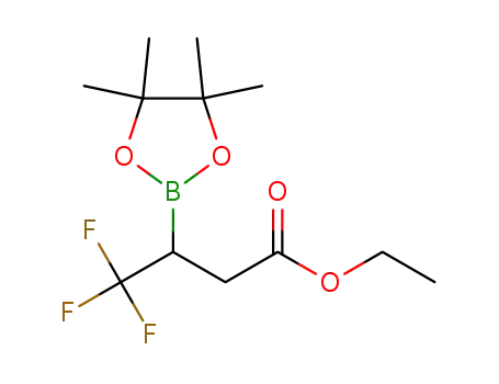 ethyl 4,4,4-trifluoro-3-(4,4,5,5-tetramethyl-1,3,2-dioxaborolan-2-yl)butanoate