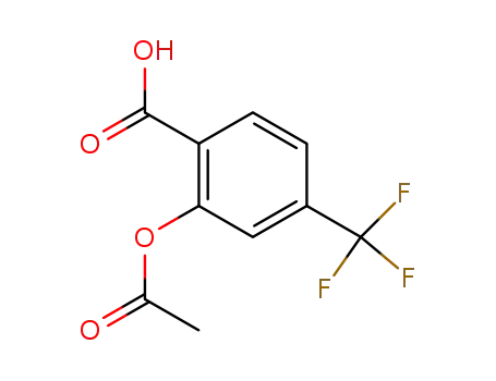 Molecular Structure of 322-79-2 (2-Acetoxy-4-trifluoromethylbenzoic acid)