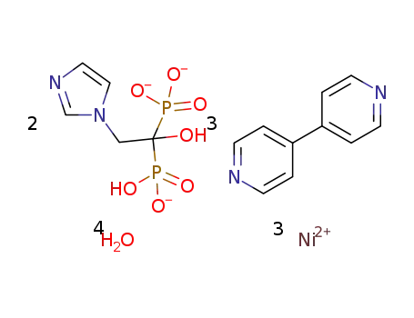 [Ni3(zoledronic acid)2(4,4′-dipyridyl)2](4,4′-dipyridyl)4H2O