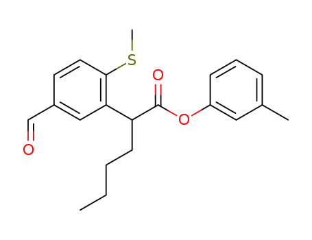 m-tolyl 2-(5-formyl-2-(methylthio)phenyl)hexanoate