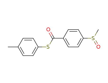 4-Methanesulfinyl-thiobenzoic acid S-p-tolyl ester