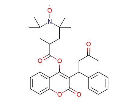 2-oxo-3-[(RS)-3-oxo-1-phenylbutyl]-2H-chromen-4-yl 2,2,6,6-tetramethylpiperidine-1-oxyl-4-carboxylate
