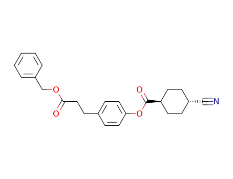 4-Cyano-cyclohexanecarboxylic acid 4-(2-benzyloxycarbonyl-ethyl)-phenyl ester