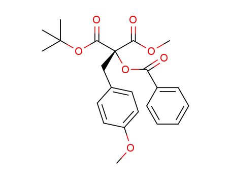 1-tert-butyl 3-methyl 2-benzoyloxy-2-(4-methoxybenzyl)malonate