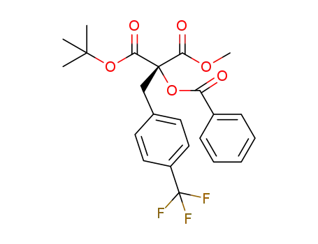 1-tert-butyl 3-methyl 2-benzoyloxy-2-(4-trifluoromethylbenzyl)malonate