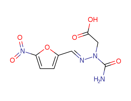 Acetic acid,2-[1-(aminocarbonyl)-2-[(5-nitro-2-furanyl)methylene]hydrazinyl]-