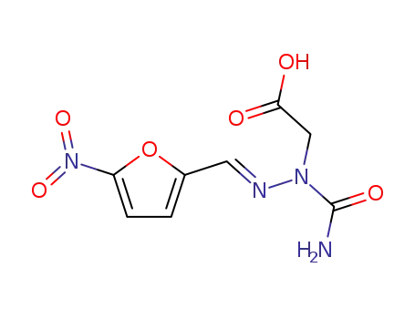 Molecular Structure of 63981-22-6 (3-(5-nitrofurfurylideneamino)hydantoic acid)