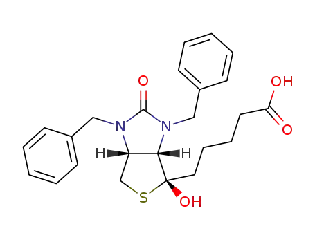 5-((3aS,4S,6aR)-1,3-dibenzyl-4-hydroxy-2-oxo-1H-thieno[3,4-d]imidazole-4-yl)pentanoic acid