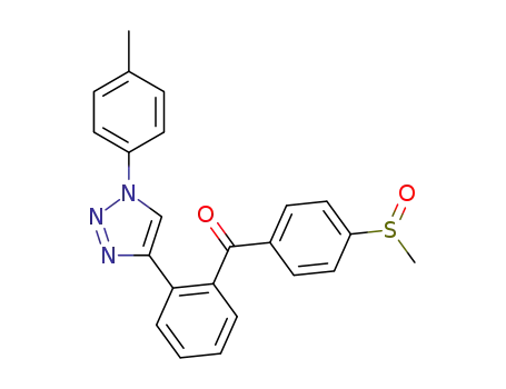 [4-(methylsulfinyl)phenyl]{2-[1-(p-tolyl)-1H-1,2,3-triazol-4-yl]phenyl}methanone