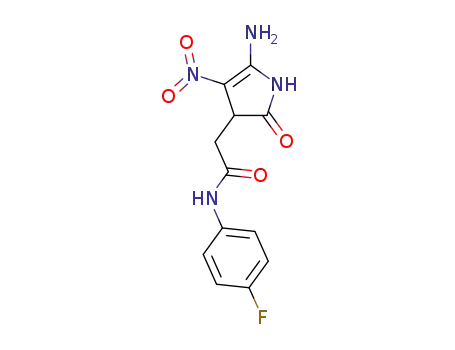 2-(5-amino-4-nitro-2-oxo-2,3-dihydro-1H-pyrrol-3-yl)-N-(4-fluorophenyl)acetamide