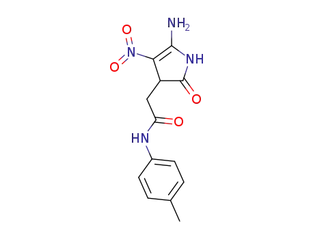 (5-amino-4-nitro-2-oxo-2,3-dihydro-1H-pyrrol-3-yl)-N-(p-tolyl)acetamide