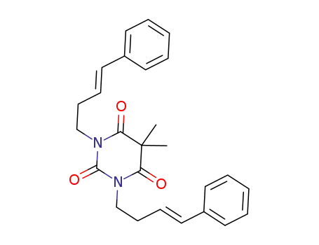 5,5-dimethyl-1,3-bis((E)-4-phenylbut-3-enyl)pyrimidine-2,4,6(1H,3H,5H)-trione