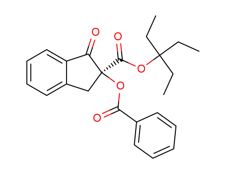 3-ethyl 3-pentanyl 2-benzoyloxy-1-oxo-2,3-dihydro-1H-indene-2-carboxylate