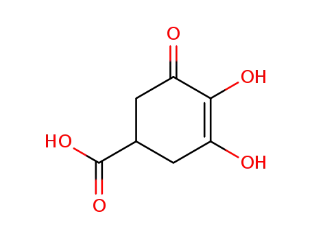 Molecular Structure of 184105-29-1 (3-Cyclohexene-1-carboxylic acid, 3,4-dihydroxy-5-oxo-)