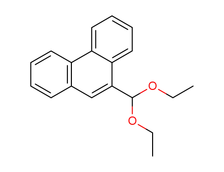 Molecular Structure of 94650-46-1 (Phenanthrene, 9-(diethoxymethyl)-)