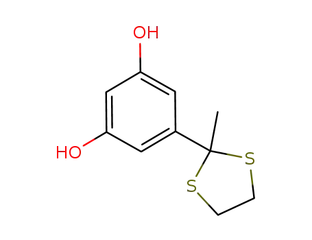 5-(2-methyl-1,3-dithiolan-2-yl)benzene-1,3-diol