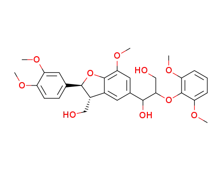 2-(2,6-dimethoxyphenoxy)-1-[(2R*,3S*)-2-(3,4-dimethoxyphenyl)-3-(hydroxymethyl)-7-methoxy-2,3-dihydro-1-benzofuran-5-yl]propan-1,3-diol