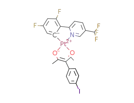 [3-(4-iodophenyl)-2,4-pentanedionato-κO2,κO4][3,5-difluoro-2-[5-(trifluoromethyl)-2-pyridinyl-κN]phenyl-κC]platinum(II)