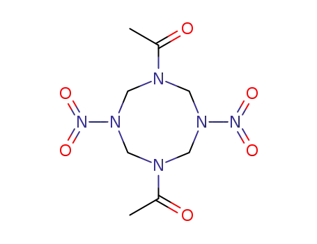 Molecular Structure of 50850-26-5 (1,5-diacetyloctahydro-3,7-dinitro-1,3,5,7-tetrazocine)