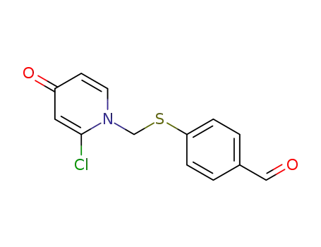 4-(((2-chloro-4-oxopyridin-1(4H)-yl)methyl)thio)benzaldehyde