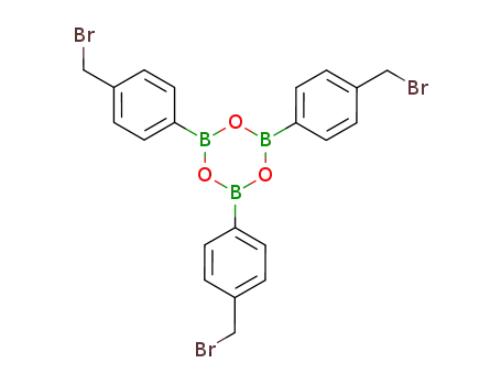Molecular Structure of 51239-44-2 (Boroxin, tris[4-(bromomethyl)phenyl]-)