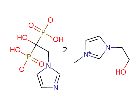 bis(1-(2-hydroxyethyl)-3-methyl-1H-imidazol-3-ium) (1-hydroxy-2-(1H-imidazol-1-yl)ethane-1,1-diyl)bis(hydrogen phosphonate)