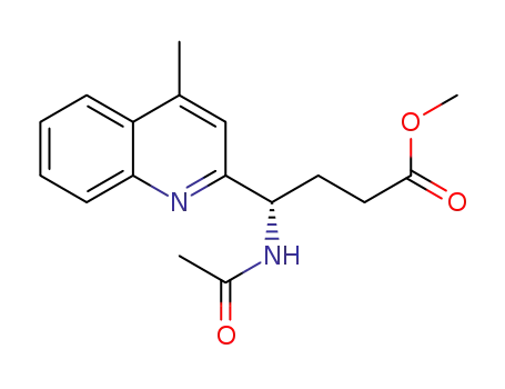 methyl (S)-4-acetamido-4-(4-methylquinolin-2-yl)butanoate