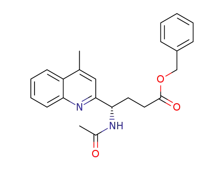 benzyl (S)-4-acetamido-4-(4-methylquinolin-2-yl)butanoate