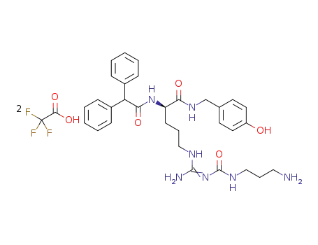 (R)-Nα-diphenylacetyl-Nω-(aminopropyl)aminocarbonyl(4-hydroxybenzyl)argininamide bis(hydrotrifluoroacetate)