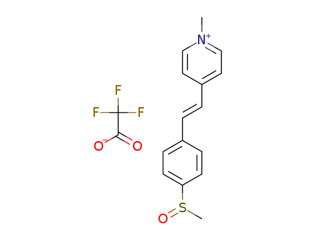 (E)-1-methyl-4-(4-(methylsulfinyl)styryl)pyridin-1-ium 2,2,2-trifluoroacetate