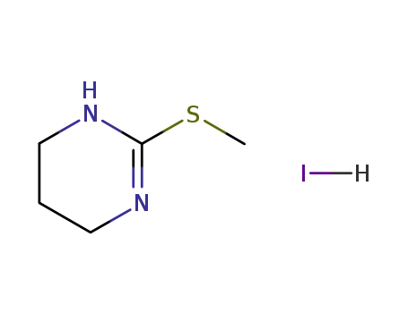 Molecular Structure of 5445-73-8 (2-(METHYLTHIO)-1,4,5,6-TETRAHYDROPYRIMIDINE HYDROIODIDE)