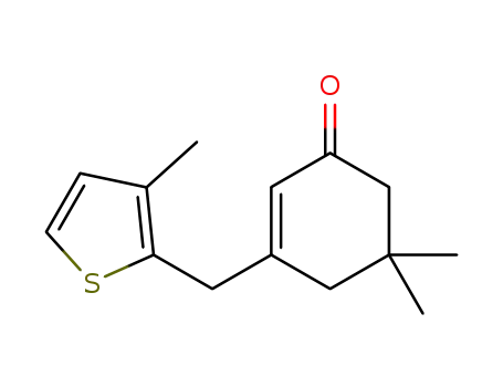 5,5-dimethyl-3-((3-methylthiophen-2-yl)methyl)cyclohex-2-enone