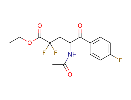 ethyl 4-acetamido-2,2-difluoro-5-(4-fluorophenyl)-5-oxopentanoate