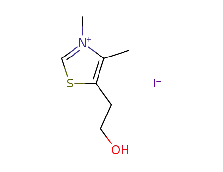 Molecular Structure of 16311-69-6 (3,4-DIMETHYL-5-(2-HYDROXYETHYL)THIAZOLIUM IODIDE)