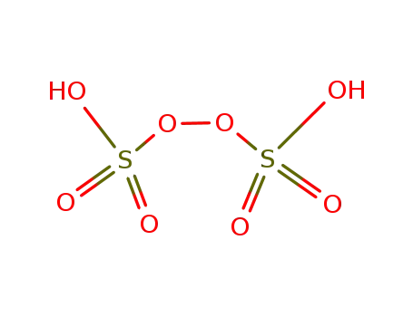 Molecular Structure of 13445-49-3 (PEROXYDISULFURIC ACID)