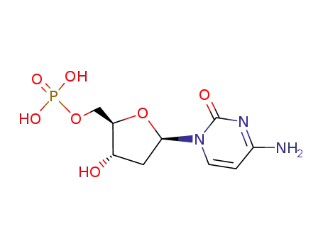 Molecular Structure of 1032-65-1 (2'-Deoxycytidine-5'-monophosphoric acid)