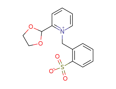 Molecular Structure of 3340-21-4 (2-{[2-(1,3-dioxolan-2-yl)pyridin-1(2H)-yl]methyl}benzenesulfonic acid)