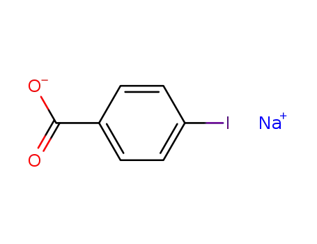 Molecular Structure of 1005-30-7 (Benzoic acid, 4-iodo-, sodiuM salt)