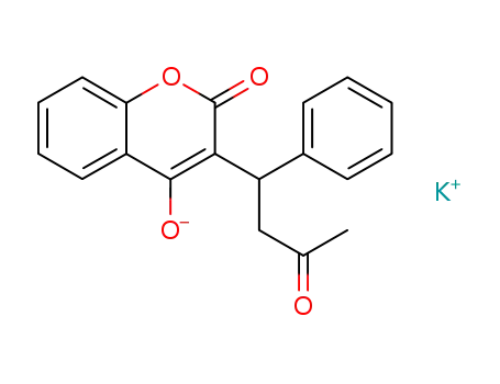 2H-1-Benzopyran-2-one,4-hydroxy-3-(3-oxo-1-phenylbutyl)-, potassium salt (1:1)