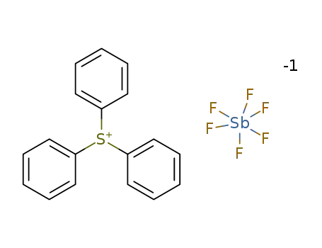 Molecular Structure of 57840-38-7 (triphenylsulphonium hexafluoroantimonate(1-))