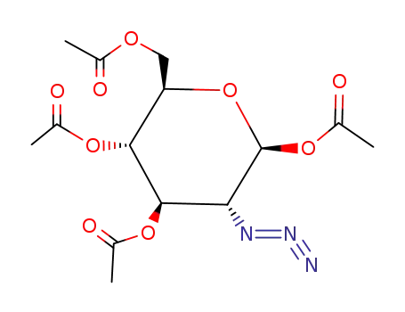 Molecular Structure of 80321-89-7 (1,3,4,6-TETRA-O-ACETYL-2-AZIDO-2-DEOXY-BETA-D-GLUCOPYRANOSE)