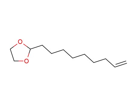 Molecular Structure of 126382-06-7 (1,3-Dioxolane, 2-(8-nonenyl)-)