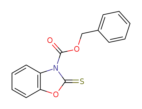 Molecular Structure of 91285-91-5 (3(2H)-Benzoxazolecarboxylic acid, 2-thioxo-, phenylmethyl ester)