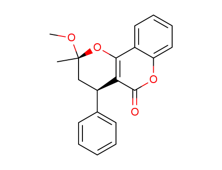 2-methoxy-2-methyl-4-phenyl-3,4-dihydropyrano[3,2-c]chromen-5(2H)-one