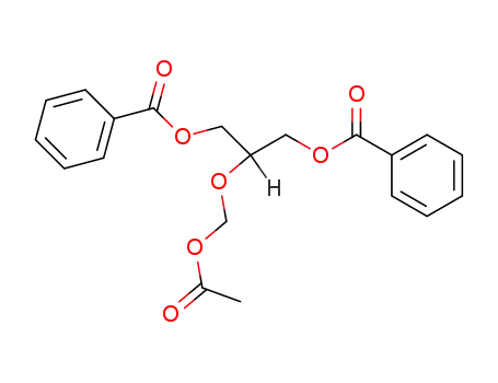 Molecular Structure of 110874-22-1 (2-(Acetoxymethoxy)-1,3-propanediyl Dibenzoate)