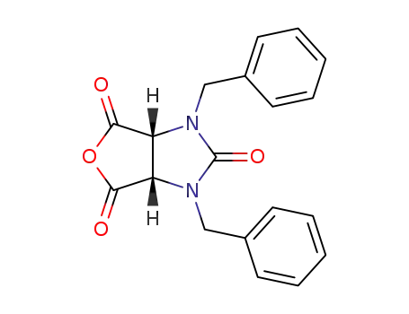 Molecular Structure of 26339-42-4 ((cis)-1,3-dibenzyldihydro-1H-furo[3,4-d]imidazole-2,4,6(3H)-trione)